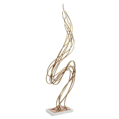 Windswept Brass Sculpture