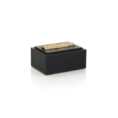 Trapz Vegan Snakeskin Box Small 5.5"H x 9.5"W x 12"D