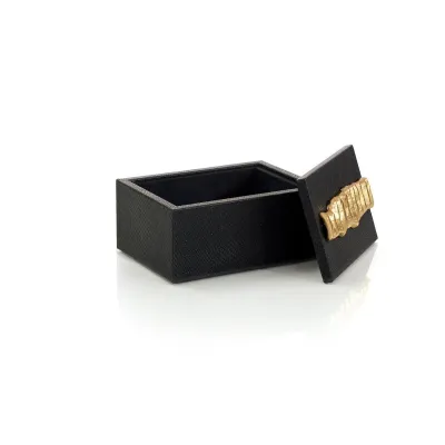 Trapz Vegan Snakeskin Box Small 5.5"H x 9.5"W x 12"D