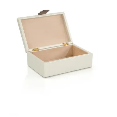 Opal Linx Vegan Leather Box Small 4"H x 12"W x 8"D