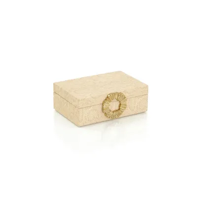 Dazzle Vegan Snakeskin Box Small 3"H x 9"W x 6"D