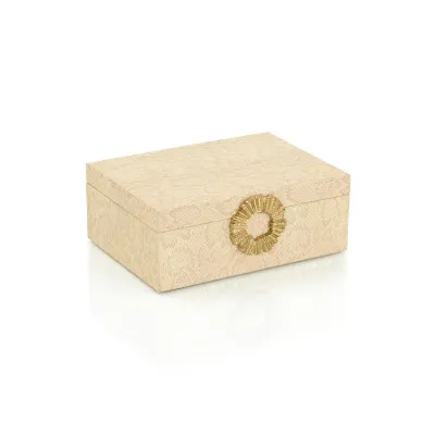 Dazzle Vegan Snakeskin Box Large 4"H x 11"W x 8"D