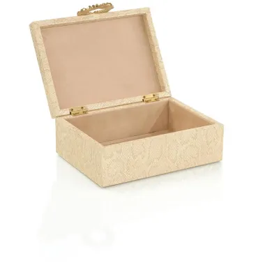 Dazzle Vegan Snakeskin Box Large 4"H x 11"W x 8"D