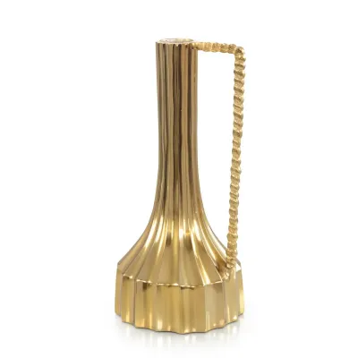Mykonos Vase, Champagne Gold