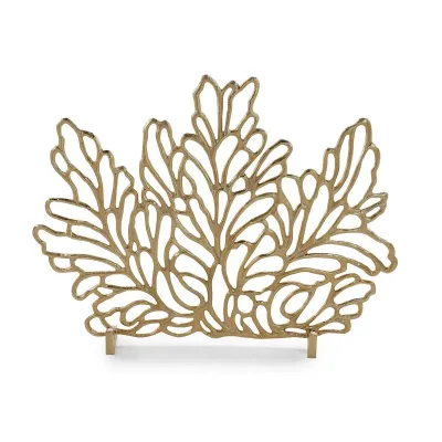 Botanical Fire Screen, Gold