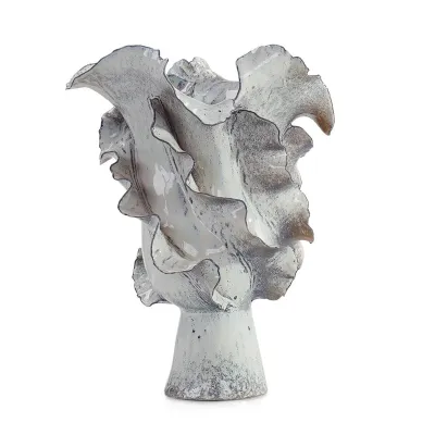 Waved Porcelain Vase