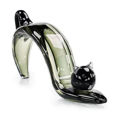 Stretching Cat Sculpture