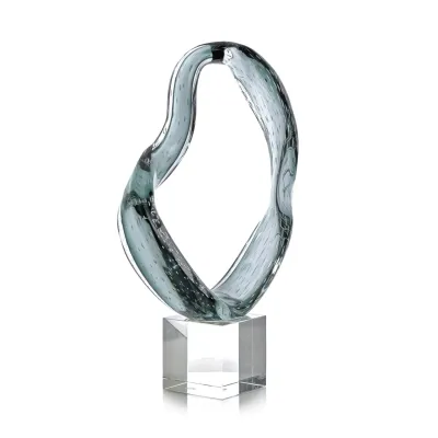 Viridian Flux Sculpture on Crystal I