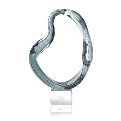 Viridian Flux Sculpture on Crystal I