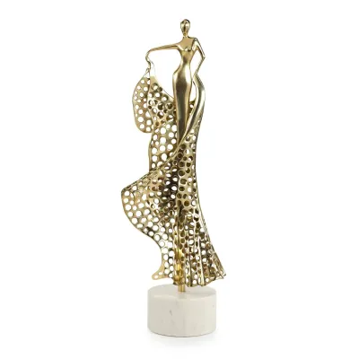 Evangelina Brass Sculpture on Marble