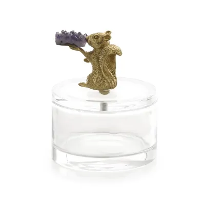 Brass Squirrel Jar I