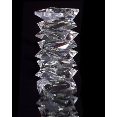 Stacked Crystal Candleholder