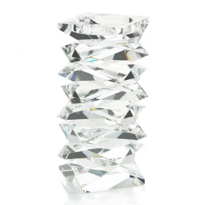 Stacked Crystal Candleholder