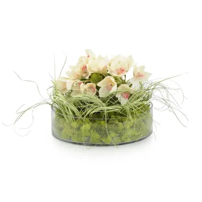 Meadow Orchids 15"H x 20"W x 20"D