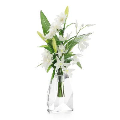 Shimmering White Lilies