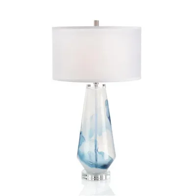 Blue Cloud Glass Table Lamp