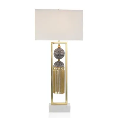 Braided Tassel Table Lamp