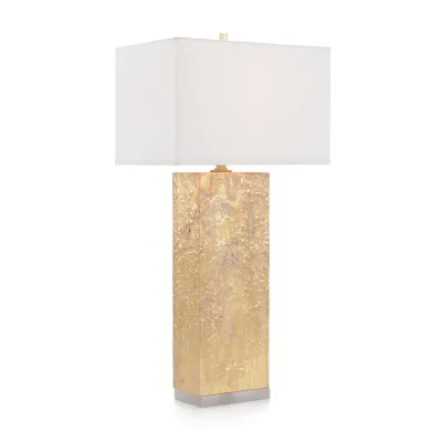 Washed Gold Column Table Lamp 36.5"H X 18"W X 12"D