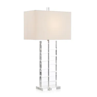Cut Crystal Table Lamp 35"H X 10"W X 18"D