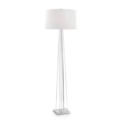 Floor Lamp in Acrylic Geometry 74"H X 21"W X 22"D