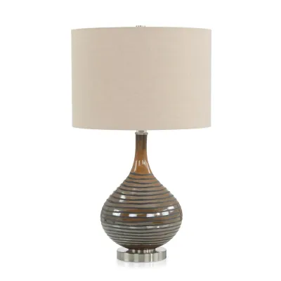 Chestnut Brown Table Lamp 27.5"H