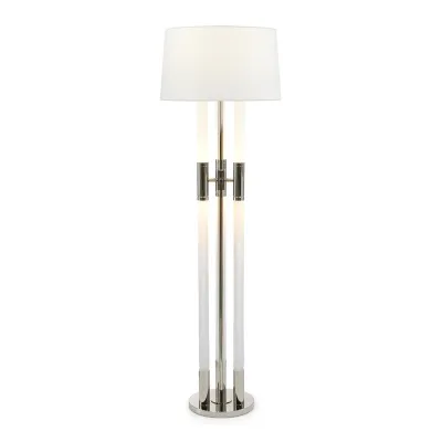 Troika Floor Lamp, Nickel