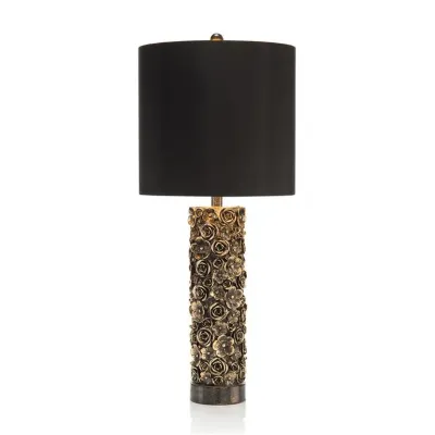 Distressed Blooms Table Lamp