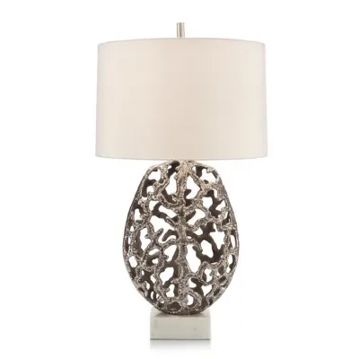 Primordial Table Lamp in Nickel