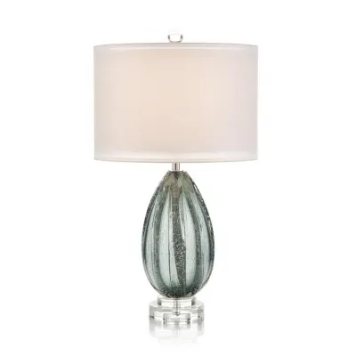 Rainstorm Blue Glass Table Lamp