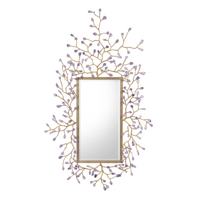 Budding Amethyst Rectangular Mirror