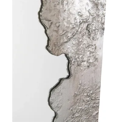 Wakame Silver Rectangular Mirror 68"H X 45.5"W X 2"D