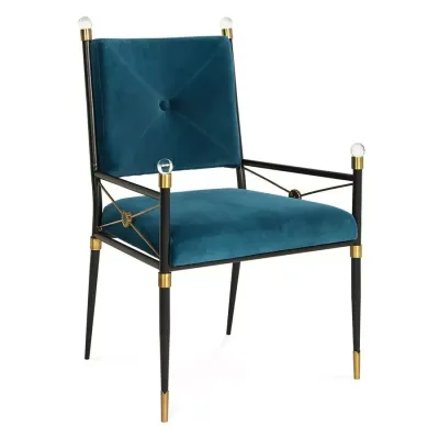 Rider Dining Arm Chair Rialto Peacock