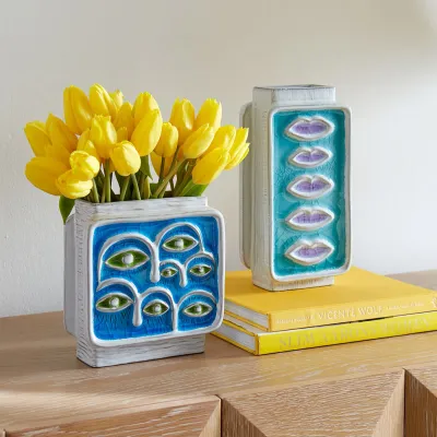 Glass Menagerie Eyes Vase