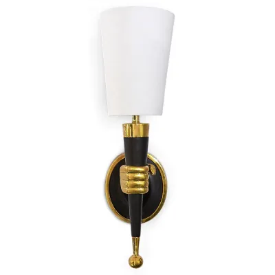 Brass Hand Sconce Right Facing