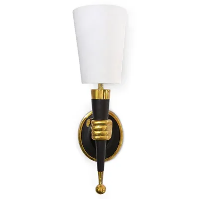 Brass Hand Sconce Right Facing