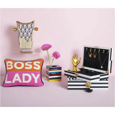 Boss Lady Needlepoint Pillow