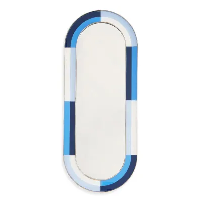 Harlequin Capsule Oval Mirror Multi Blue