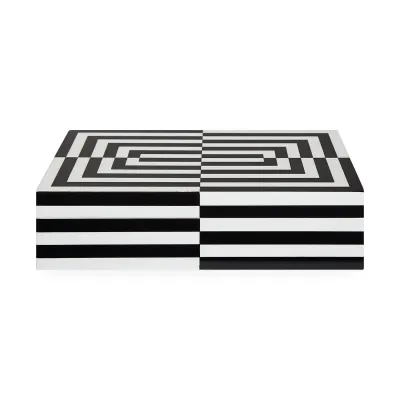Op Art Lacquer Box Large