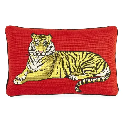 Safari Needlepoint Pillow