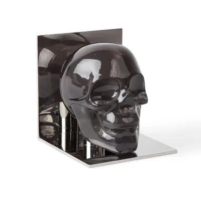 Skull Bookends Smoke