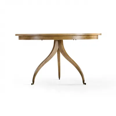 Timeless Solar Spider Leg Pedestal Dining Table in Sun Bleached Cherry