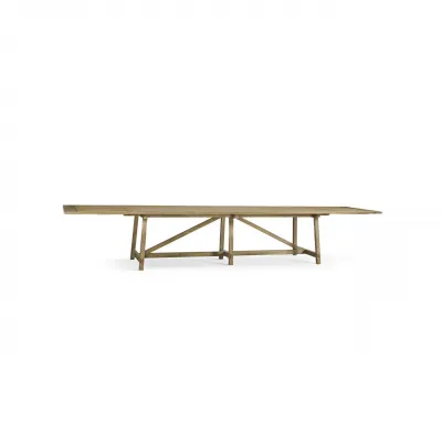 Timeless Sidereal French Laundry Dining Table 125" in Chestnut