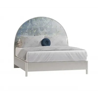 Shimmering Moon Half Round Panel Bed