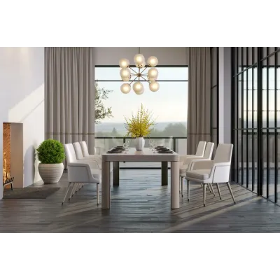 Water Upwelling Stone Leg Dining Table