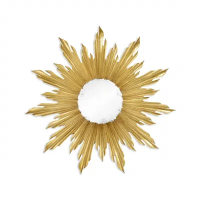 Modern Accents Small gilded sunburst mirror