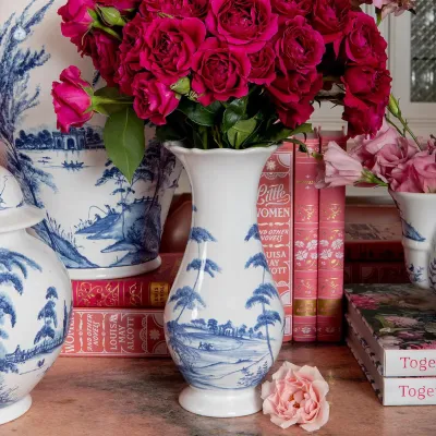 Country Estate Delft Blue 9" Vase
