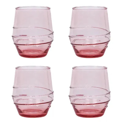 Amalia Acrylic Small Tumbler Set of 4 - Coral