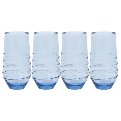 Amalia Acrylic Large Tumbler Set of 4 - Ocean