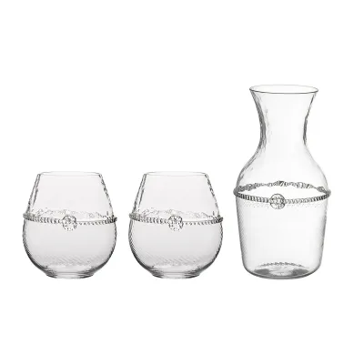 Graham Carafe and Stemless Red Wine Set of 3 Pc