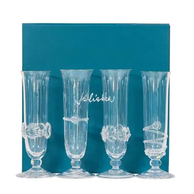 Heritage Flute Assorted Set of 4